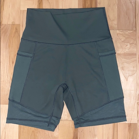 aerie Pants - AERIE Move Mesh High Waisted Bike Shorts